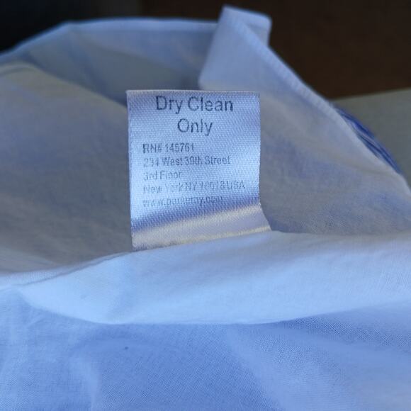 Parker Lauralie Combo Dress size 4 blue stripes halter fit & flare cotton lined - Picture 7 of 14